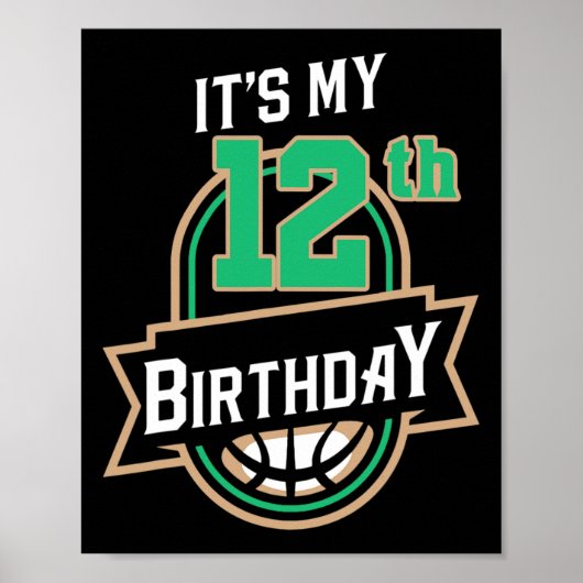 私の12歳の誕生日Bysketbyllをテーマにした ポスター (正面)