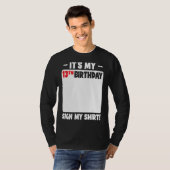 私の13誕生日13年10代の若者誕生日S Tシャツ (正面フル)