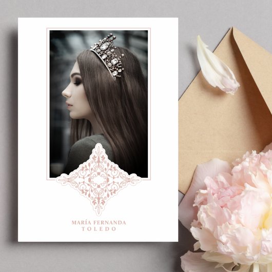 私の15歳の誕生日 スペイン語 フォト 効果 ダスティ ローズ 招待状