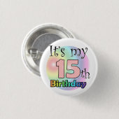 私の15誕生日だ 缶バッジ (正面&裏面)