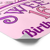 私の16歳の誕生日パーティーへようこそ可愛カスタムい ポスター (角)