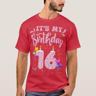 私の16誕生日ガールドーナツハッピー16年 Tシャツ