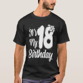 私の18誕生日ガールボーイ19歳18歳 Tシャツ (正面)