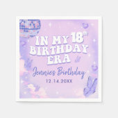 私の18誕生日時代パーティー スタンダードカクテルナプキン (正面)