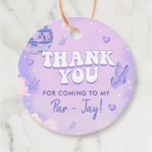 私の18誕生日時代パーティー フェイバータグ (正面)