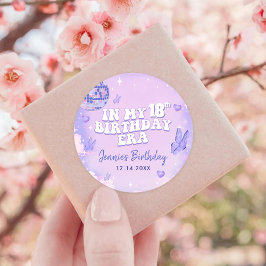 私の18誕生日時代パーティー ラウンドシール