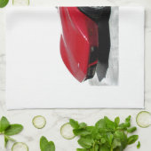 私の1979レッドコルベット キッチンタオル (折り畳み)