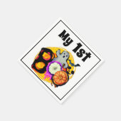 私の1stブカワイイ幽霊ベビーの1stハロウィーン スタンダードカクテルナプキン (角)