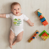 私の1st.パトリックの日かわいいフクロウ ベビーボディスーツ