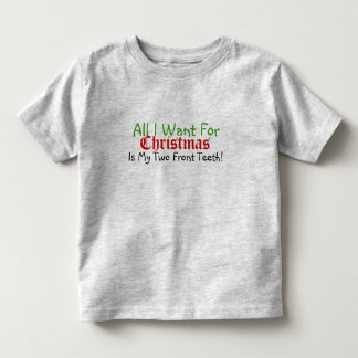 私の2つの前歯のクリスマスのTシャツ トドラーTシャツ