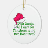 私の2つの前歯! セラミックオーナメント (左)