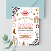 私の2回目のロデオカウガール誕生日招待状 招待状