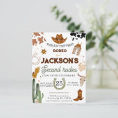 私の2回目のロデオ誕生日ワイルドウェスト ポストカード (スタンド正面)