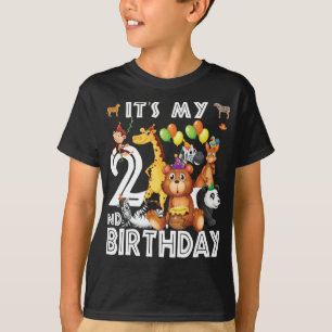 私の2回目の誕生日サファリジャングルの動物好き Tシャツ