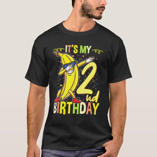 私の2回目の誕生日ダビングバナナ Tシャツ (正面)