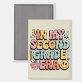 私の2年生の時代で2年生の先生戻る マグネット (正面/裏面)