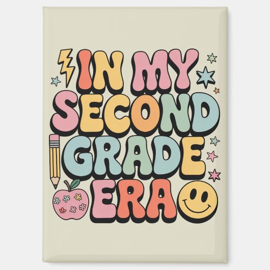 私の2年生の時代で2年生の先生戻る マグネット (正面)