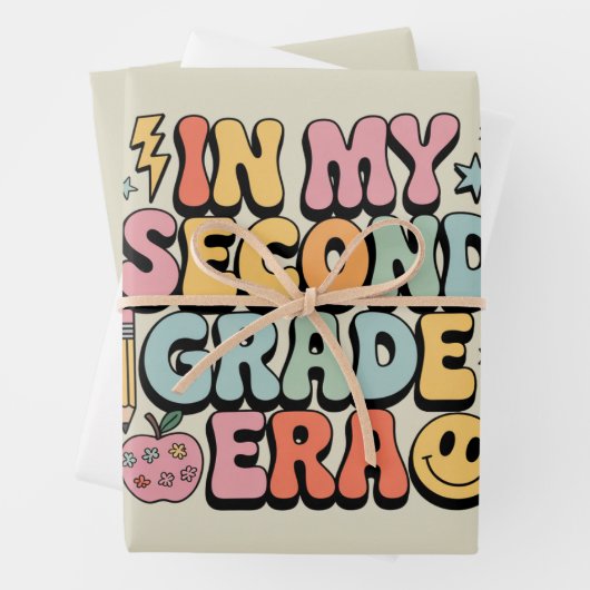 私の2年生の時代で2年生の先生戻る ラッピングペーパーシート (インサイチュ)