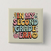 私の2年生の時代で2年生の先生戻る 缶バッジ (正面)