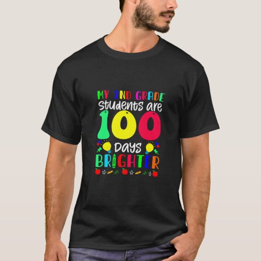 私の2年生は100日より明るい100番目 Tシャツ (正面)