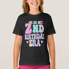 私の2歳の誕生日で女の子2日目2歳 Tシャツ