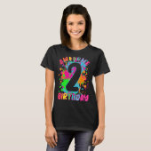 私の2歳の誕生日Tシャツの女の子2歳 Tシャツ (正面フル)