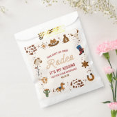 私の2番目のロデオ西カウボーイ2番目の誕生日パーティー フェイバーバッグ (封をした状態)