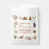 私の2番目のロデオ西カウボーイ2番目の誕生日パーティー フェイバーバッグ (正面)