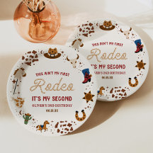 私の2番目のロデオ西カウボーイ2番目の誕生日パーティー