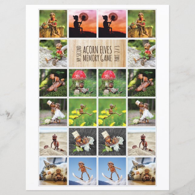 私の2番目のAcorn小妖精や小人メモリゲーム2/3 (正面)