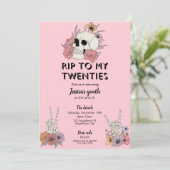 私の20代に乾杯！ 30歳の誕生日パーティー招待状 招待状 (スタンド正面)