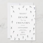 私の20代に死を ハロウィン 30歳の誕生日 招待状 (正面)