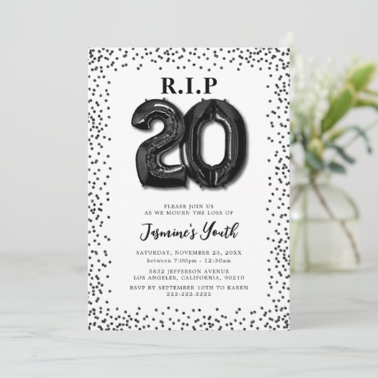 私の20代に終止符 30歳の誕生日 招待状 (スタンド正面)