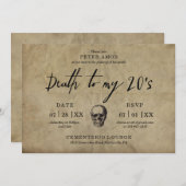 私の20代のパーティーは終わり 招待状 (正面/裏面)