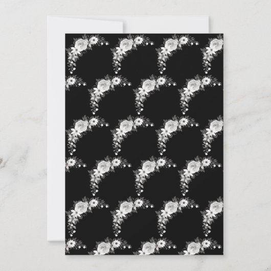 私の20代の黒いおもしろい30歳の誕生日パーティーに裂け 招待状 (裏面)