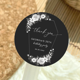 私の20代の黒い30歳の誕生日に裂け目 ラウンドシール