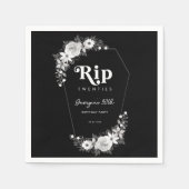 私の20代の黒い30歳の誕生日パーティーに裂け スタンダードカクテルナプキン (正面)