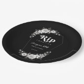 私の20代の黒い30歳の誕生日パーティーに裂け ペーパープレート (アングル)