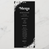 私の20代の黒い30歳の誕生日パーティーに裂け メニュー (正面)