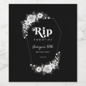 私の20代の黒い30歳の誕生日パーティーに裂け ワインラベル (シングルラベル)