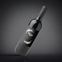 私の20代の黒い30歳の誕生日パーティーに裂け ワインラベル