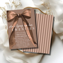 私の20代を締めくくる ブラウン コケッタ ボウ 30歳の誕生日