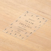 私の20代ハロウィーン30歳の誕生日への死 アクリル招待状 (レイダウン)