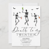 私の20代ハロウィーン30歳の誕生日への死 招待状 (正面)