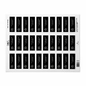 私の20代30歳の誕生日に白黒RIP ラベル (フルシート)