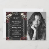 私の20代30歳の誕生日の写真への死 招待状 (正面)