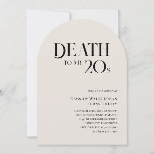 私の20代30歳の誕生日の死 招待状