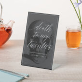 私の20年代のペデスタル・サインへ 台座サイン (インサイチュ)