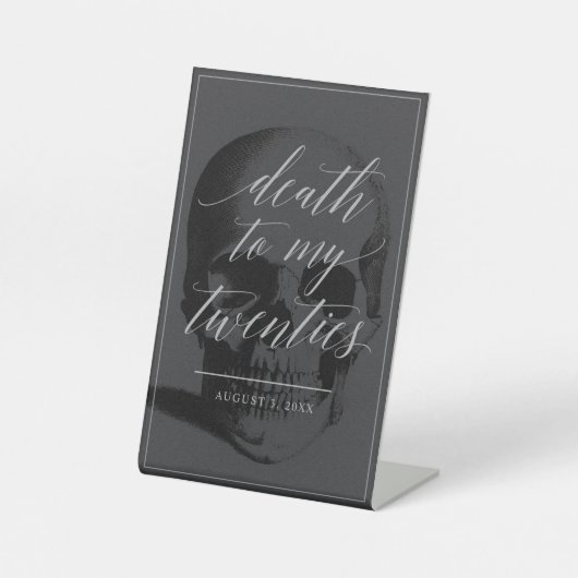 私の20年代のペデスタル・サインへ 台座サイン (正面)