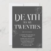 私の20歳の誕生日に死ぬ 招待状 (正面)